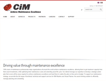 Tablet Screenshot of cimmaintenance.com
